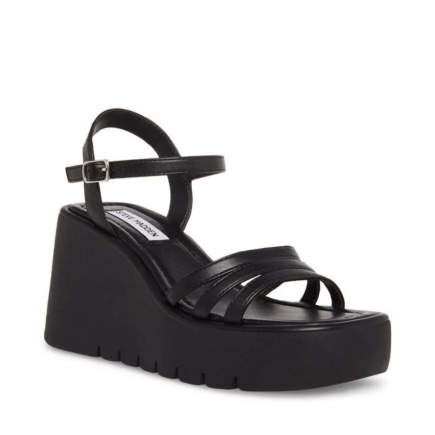 Sandalias de Plataforma Steve Madden Dane Mujer Negras | ES SU4238